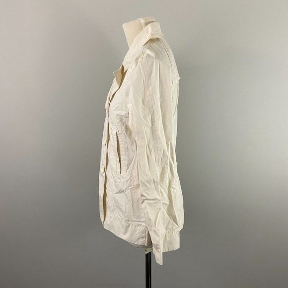 🌿4/$35‎ 🌿JACOB CONNEXION White Trench Coat - Picture 3 of 7